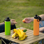 Load image into Gallery viewer, koodee 26 oz Insulated Water Bottle Stainless Steel Double Wall Vacuum Metal Sports Water Bottle with Leakproof Spout Lid, Wide Mouth Water Bottle (Cosmic Orange)