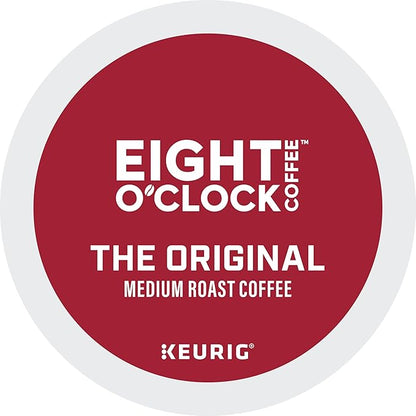 Eight O Clock, The Original, Single-Serve Keurig K-Cup Pods, Medium Roast Coffee, 144 Count (6 Boxes of 24 Pods)