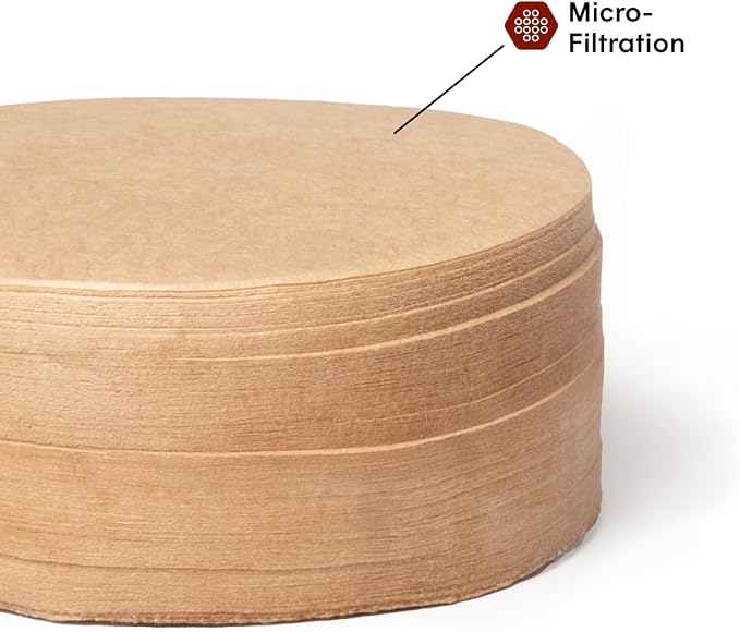 AeroPress Coffee Maker Natural Paper Micro-Filters – Round Replacement Coffee Filters, Unbleached, Compostable Paper Filters, Fits Standard Size AeroPress Coffee Makers, 200 Count