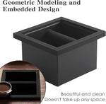 Load image into Gallery viewer, Stainless Steel Coffee Ground Knock Box Chute, Built-in Desktop Waste Bucket, Bottomless Knocking Residue Box