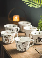 Load image into Gallery viewer, Ceramic Coffee Mug, 12 oz Mug Black Fox Set of 1, Novelty Cup with Handle, Stoneware Fun Cup for Coffee Milk Tea Mocha Latte Cappuccino Espresso Adorable Fox, Microwave Dishwasher Safe