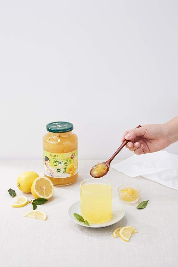 Damtuh Honey Lemon Tea 2.2lb (35.3 fl oz) – Traditional Korean Preserved Lemon with Honey, Refreshing Citrus Herbal Tea, Lemon Marmalade Preserve