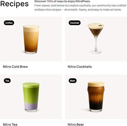 NitroPress Nitro Cold Brew Coffee Makers | At-Home Nitro Coffee Maker