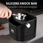 Load image into Gallery viewer, Espresso Knock Box - Bincoo Black Espresso Machine Knock Box/Espresso Grounds Knock Box, Barista Style Coffee Knock Box for Grounds with Removable Shock-Absorbent Knock Bar and Anti-Slip Base. (Black)