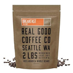 Load image into Gallery viewer, Real Good Coffee Company Whole Bean Light Roast Coffee - Breakfast Blend Light Roast Coffee Beans - Fresh Roasted Brew with Citrus &amp; Chocolate Notes - 32 Oz