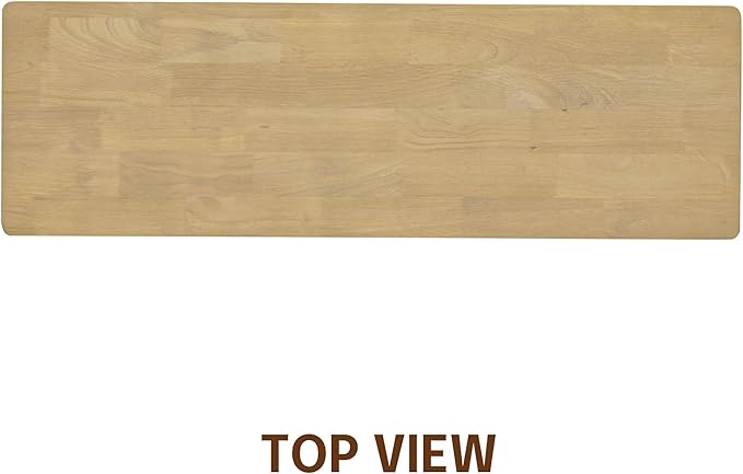 NTC Flow Modern Wooden Rectangle Console Table with Hidden Drawer – Waterproof & Heat Resistant, Sand