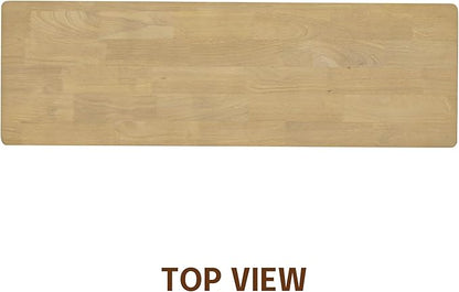 NTC Flow Modern Wooden Rectangle Console Table with Hidden Drawer – Waterproof & Heat Resistant, Sand