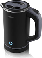 Load image into Gallery viewer, Sekaer Small Electric Tea Kettle Stainless Steel 0.8L Portable Travel Hot Water Boiler, Mini Electric Coffee Kettle with Auto Shut-Off &amp; Boil Dry Protection, Cordless Base &amp; LED Indicator