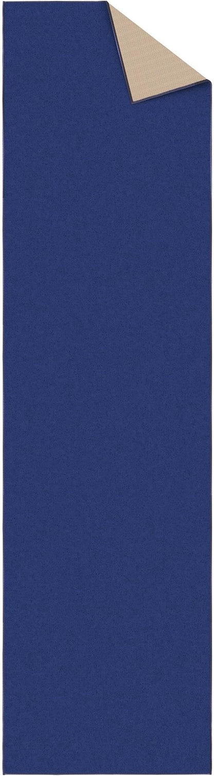 Ottomanson Hallway Runner Rug 2'7" x 9'10" Non Slip Solid Area Rugs Easy to Clean Laundry Rug Runner Durable & Pet Friendly Floor Carpet Runners for Hallways Entryway Living Room Kitchen, Navy
