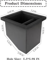 Load image into Gallery viewer, Stainless Steel Espresso Coffee Ground Knock Box Chute, Built-in Desktop Waste Bucket, Bottomless Knocking Residue Box