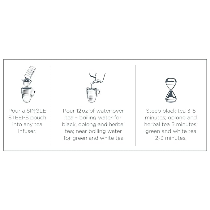 Tea Forte Tea Tasting Assortment Single Steeps Loose Leaf Premium Tea Gift Set Sampler, 15 Count 3 of Each Assorted Blends, Pre-Portioned Single Serve Pouches, Steeps 12 oz