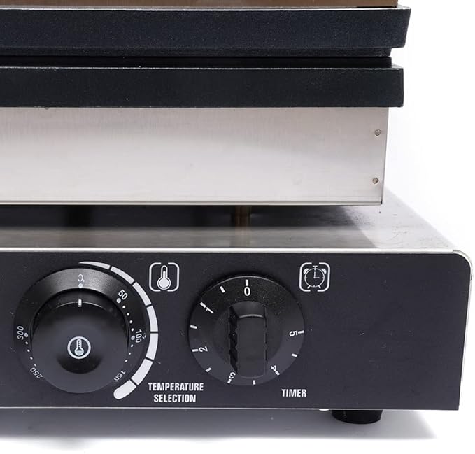 Square-Shaped Waffle Pancake Maker,Non-stick Pancake Baker Machin,110v Rotated Muffin Maker Machine,Electric Muffin Maker Stainless Steel for Home Kitchen,control 50-300℃,2000w