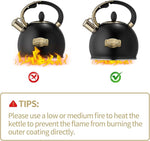 Load image into Gallery viewer, Stovetop Tea Kettle - 2.64 Quart Whistling Tea Pot for Stove Top, Stainless Steel Tea Kettle for All Stovetops Including Induction, Gas, Electric | Ergonomic Pouring Design