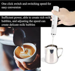 Load image into Gallery viewer, Delm Milk Frother Electric USB Stainless Steel Accessory - Frother Wand Foam Maker for Lattes - Milk Frother Handheld for Cappuccino, Frappe, Matcha, Hot Chocolate - Frother for Coffee (white)