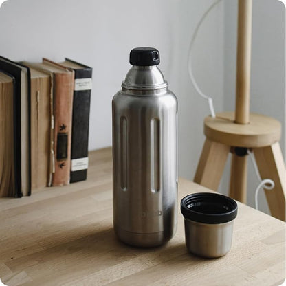 Bobber - 34 oz Vacuum Insulated Stainless Steel Water Bottle with Cup Lid - Dishwasher Safe - Keeps Drinks Hot for 48 Hours and Cold for 72 Hours - Double Walled Thermo Flask (Matte)