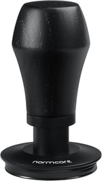 Load image into Gallery viewer, Normcore 53.3mm Espresso Coffee Tamper V4 - Spring Loaded Tamper With Titanium PVD Coating Ripple Base -15lb / 25lb / 30lbs Replacement Springs, Genuine Black Oak Wood Handle