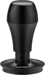 Load image into Gallery viewer, Normcore 53.3mm Espresso Coffee Tamper - Titanium Ripple Plating Base - Spring Loaded Tamper - 15lb / 25lb / 30lbs Replacement Springs - Anodized Aluminum Handle and Stand