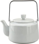 Load image into Gallery viewer, Antique Ceramic Teapot Coffee Pot with Infuser, 400ml (1-2 cups) Small Porcelain Tea Pots for Loose Leaf Tea, with Removable Stainless Steel Strainer and Lid for Gift (Light Cyan(Handle))