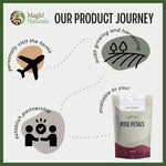 Load image into Gallery viewer, MagJo Naturals Red Rose Petals, Dried, Culinary Grade A, Harvested from Faiyum Oasis in Egypt (8 oz)