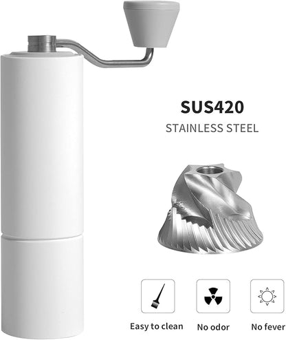 TIMEMORE Chestnut C2 MAX Manual Coffee Grinder with Adjustable Coarseness, Capacity 30g with CNC Stainless Steel Conical Burr, Pour Over Coffee for Hand Grinder of Office Home Traveling Camping