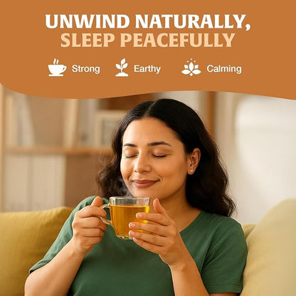 HANDPICK, Valerian Root Tea Bags (Valeriana) 50 Count | Non-GMO, Caffeine Free, Real Ingredients | Earthy/Woody Herbal Tea Bags | Round Eco-conscious Teabags