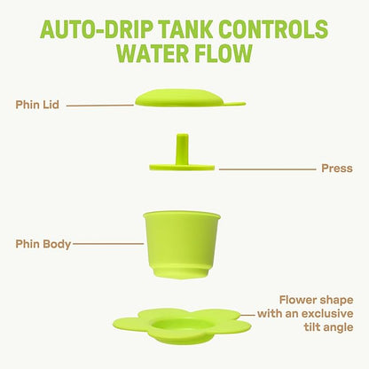 [Holiday Gift] Vietnamese Phin Filter, Plastic Reusable Pour Over Coffee Dripper, Single Cup Coffee Filter with Flower Design for Manual Brewing, Gift for Christmas Thankgiving (Lime Neon)