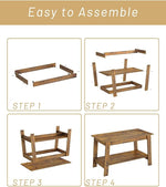 Load image into Gallery viewer, 31.5 Inch Coffee Table with 2-Tier Storage – Modern Industrial Farmhouse Coffee Table for Living Room, Compact Durable MDF &amp; Particle Board, Easy Assembly, Black Center Table for Living Room or Office