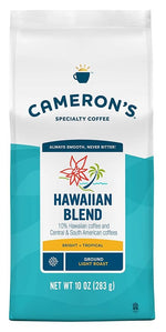 Load image into Gallery viewer, Cameron's Coffee Roasted Ground Coffee Bag, 10% Hawaiian Coffee Blend, 10 Ounce, Pack of 6 NEW