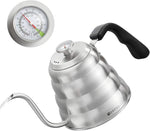 Load image into Gallery viewer, Pour Over Coffee Kettle with Thermometer for Exact Temperature 40 fl oz - Premium Stainless Steel Gooseneck Tea Kettle for Drip Coffee, French Press and Tea - Works on Stove and Any Heat Source