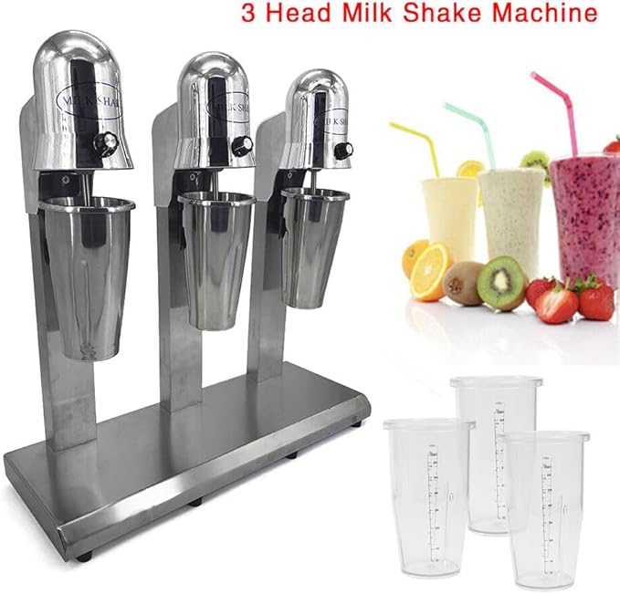 Electric Milk Tea Shaker Double Frame Milk Tea Shaking Machine 18000RMP Minute Stainless Steel Auto Tea Milk Making Machine for Boba Milk Tea