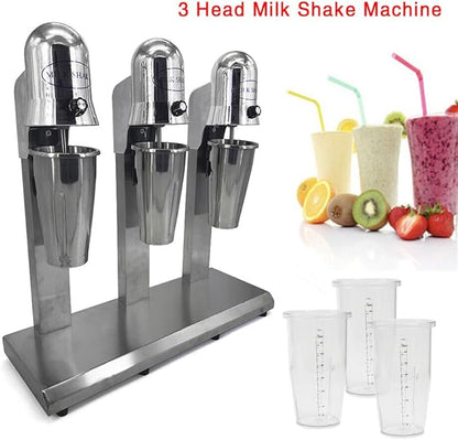 Electric Milk Tea Shaker Double Frame Milk Tea Shaking Machine 18000RMP Minute Stainless Steel Auto Tea Milk Making Machine for Boba Milk Tea
