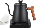 Load image into Gallery viewer, Water Kettle Electric,Gooseneck Electric Kettle with 50pcs Coffee Filter,±1℉ Temperature Control, Fast Heating, Stainless Steel Interior, Ideal for Precise Pour-Over Coffee and Tea