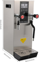 Load image into Gallery viewer, 4 IN 1 Commercial Hot Water Machine, 110V/2300W Coffee Milk Foam Maker, 12L/3.17gal/H Steam Water Boiling Machine, Electric Foam Machine for Coffee Bubble Tea Milk Tea