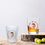 Load image into Gallery viewer, Personalized Shot Glasses Clear with Your Photo Text, Custom Frosted Shot Glasses 1.5oz Bar Accessories Gifts for Tequila, Vodka, or Whiskey Lovers Birthday Christmas Wedding Gifts