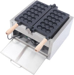 Load image into Gallery viewer, 1.4kw Waffle Stick Making Machine, 14.8x12.9x8.8in Electric Waffles Making Machine, Desktop Stainless Steel Waffle Making Machine with 6 Waffles, 122-572℉, Dual Separate Knobs, Timer(0-5min)