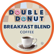Double Donut Coffee Breakfast Blend Fresh Medium Roast Coffee SingleServe Pods for Keurig K Cup Brewer Machines 20 Capsules per Box (Pack of 2)