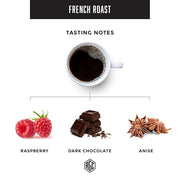 Real Good Coffee Company French Roast Whole Bean Coffee - Extra Dark Roast - 100% Arabica Beans - 32 Oz