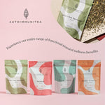Load image into Gallery viewer, AutoimmuniTea – Soothing Tea Bags for Allergy Relief and Sinus Relief, Organic, Caffeine Free and USDA Certified, Blend of Lemon Balm, Ginger, Nettle, and Licorice, AIP Friendly