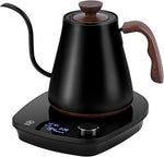 Load image into Gallery viewer, Gooseneck Electric Kettle, Intelligent Temperature Control, Stainless Steel Inner, Quick Heating, for Pour Over Coffee, Brew Tea, Boil Hot Water, 1000W 0.9L Black