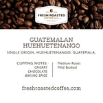 Load image into Gallery viewer, Fresh Roasted Coffee, Guatemala Huehuetenango | 12 oz | Single Origin | Medium Roast | Kosher | Whole Bean