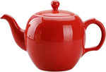 Load image into Gallery viewer, Antique Ceramic Teapot Coffee Pot with Infuser, 400ml (1-2 cups) Small Porcelain Tea Pots for Loose Leaf Tea, with Removable Stainless Steel Strainer and Lid for Gift (Red)
