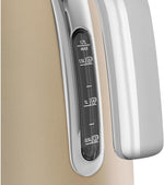 Load image into Gallery viewer, SMEG 50's Retro Style 7 Cup Electric Water Kettle with Automatic Shutoff, Removable Base, and Water Indicator, KLF03CHMUS, Matte Campagne