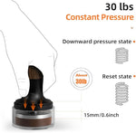 Load image into Gallery viewer, MHW-3BOMBER 58.5mm Espresso Tamper - 3 Spring Loaded Coffee Tamper with Sound Feedback - Barista Tamper Tool Espresso with 15lb / 30lbs Replacement Springs - Walnut Handle SUS304 Flat Base T7067F-OS