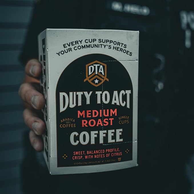 Duty to Act Dark Roast K-Cup, 12, 5.4 Ounce Pods (Pack of 5)
