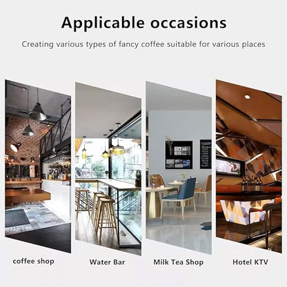 FullAutomatic 6L Steam Milk Frother Machine Commercial Steam Boiling Water and Frothing Machine with LCD Display for Tea and Coffee