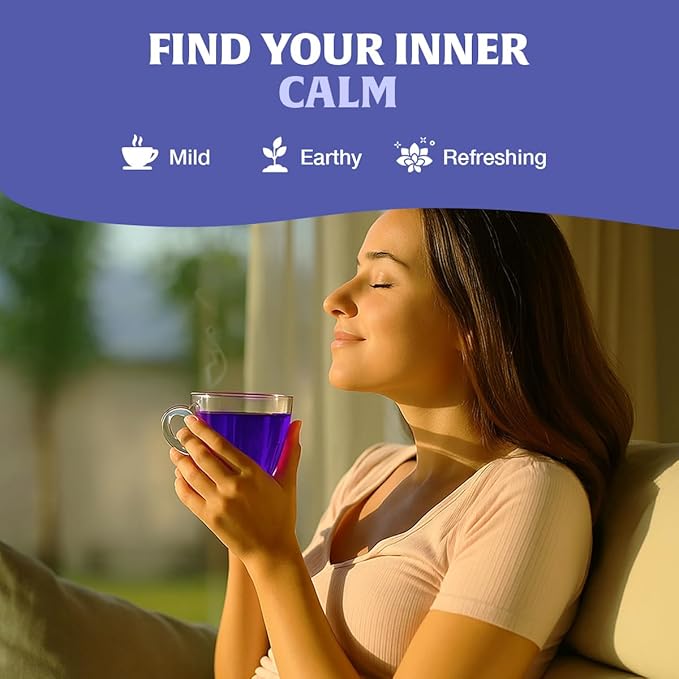 HANDPICK, Butterfly Pea Flower Tea (100 Herbal Tea Bags) | Caffeine Free, Non GMO | Premium Dried Butterfly Pea Flowers For Blue & Purple Drinks, Food Coloring | Iced Teas, Coolers, Cocktails