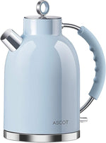 Load image into Gallery viewer, Electric Kettle, ASCOT Electric Tea Kettle, Stainless Steel Kettle Water Boiler, Fast Boiling Kettle, 1.5L, 1500W, BPA-Free, Cordless, Automatic Shutoff, Boil-Dry Protection, Blue