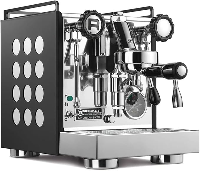Rocket Espresso Appartamento Nera Espresso Machine and Eureka Mignon Notte Grinder Bundle (White)