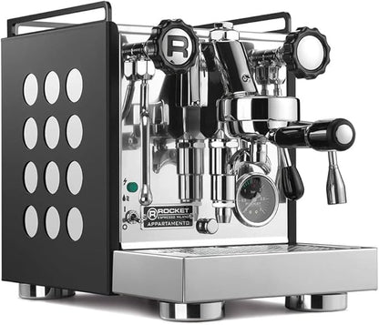 Rocket Espresso Appartamento Nera Espresso Machine and Eureka Mignon Notte Grinder Bundle (White)