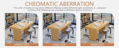 63 Inch Wide Bar Table with Sturdy Footrest – Counter Height Dining Table for 4-6 People – Industrial Kitchen Pub Table, Perfect for Small Space, Living Room, Cafe & Home Bar